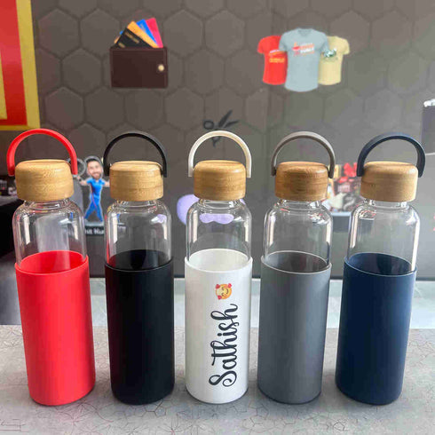 Personalized Glass Water Bottle